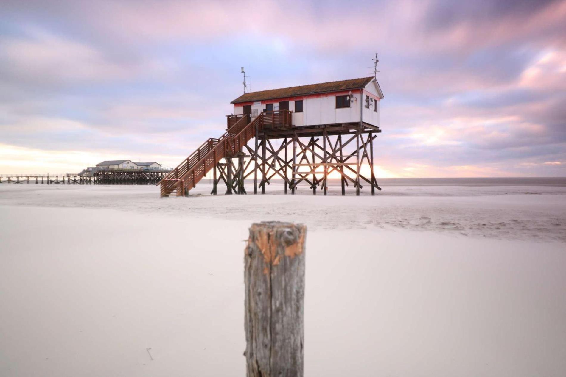 Haushaelfte-Poppenspaeler Sankt Peter-Ording Kültér fotó